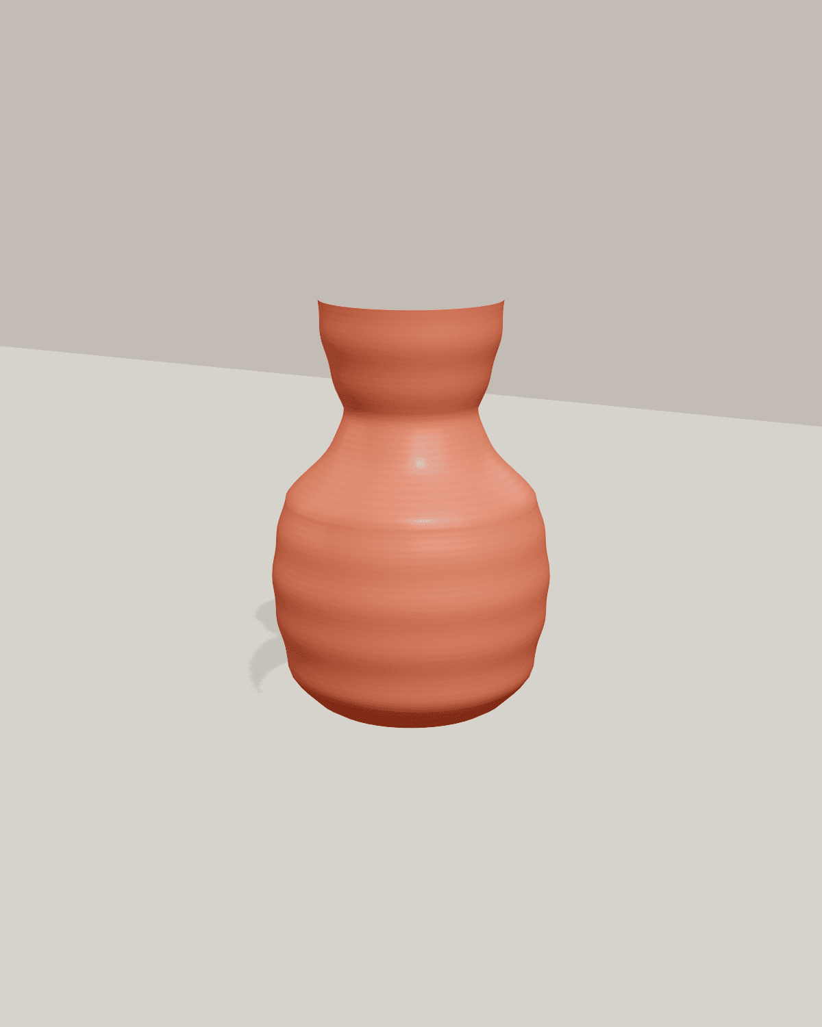 Orbital Vase, studio view 1