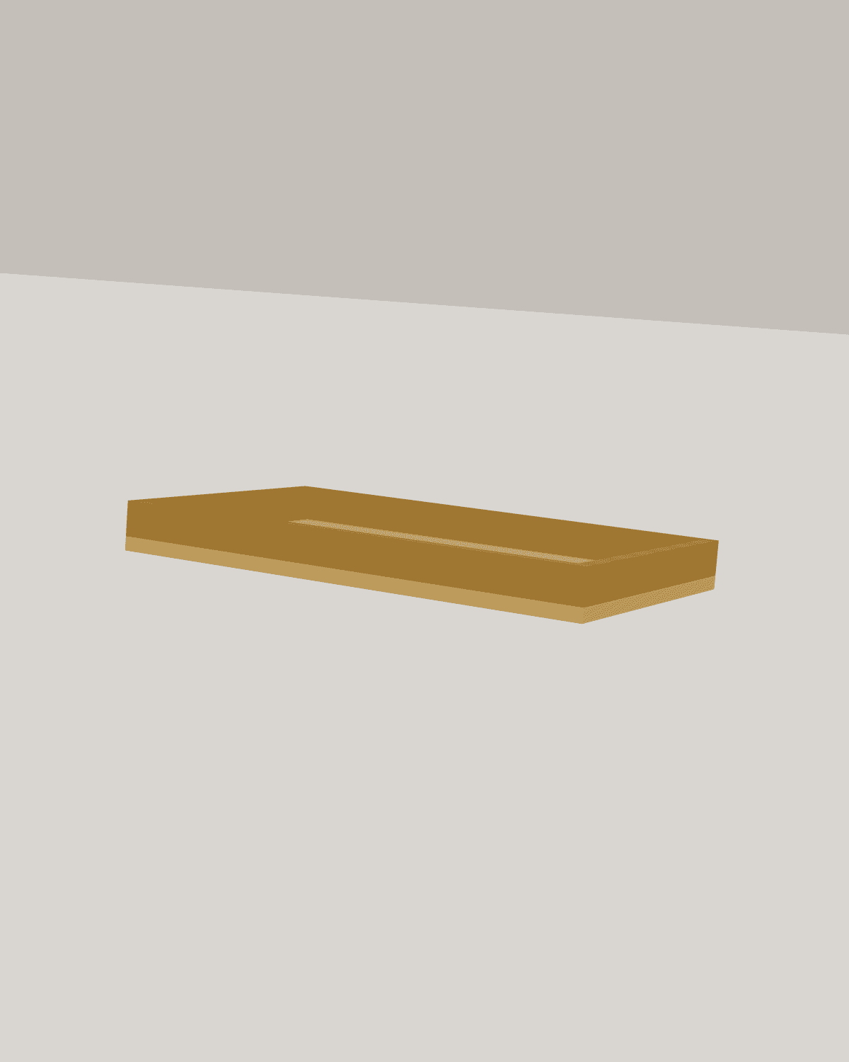 Golden Catch-All Tray – front view