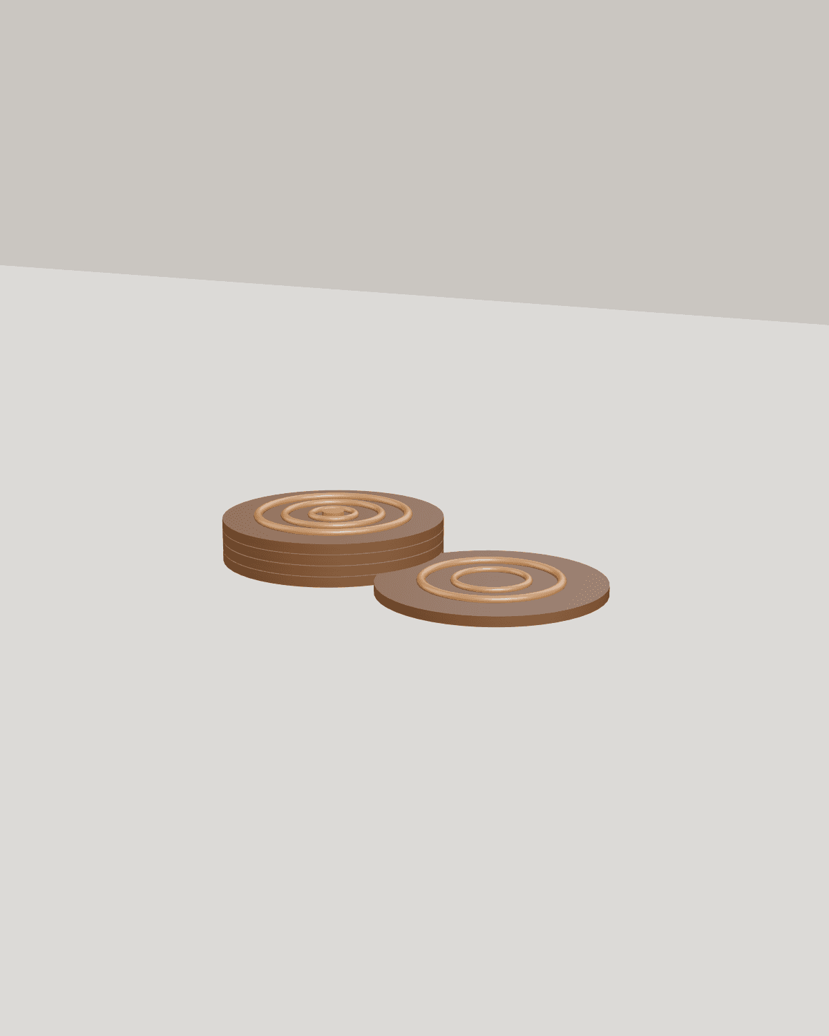 Workbench Coasters, studio view 1