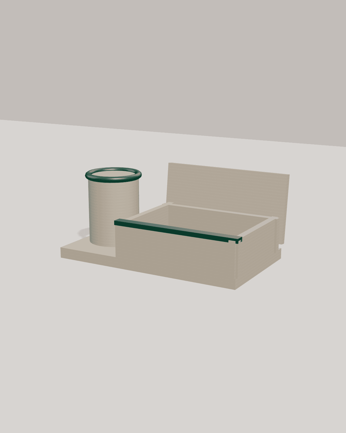 Signature Desk Organizer, studio view 1
