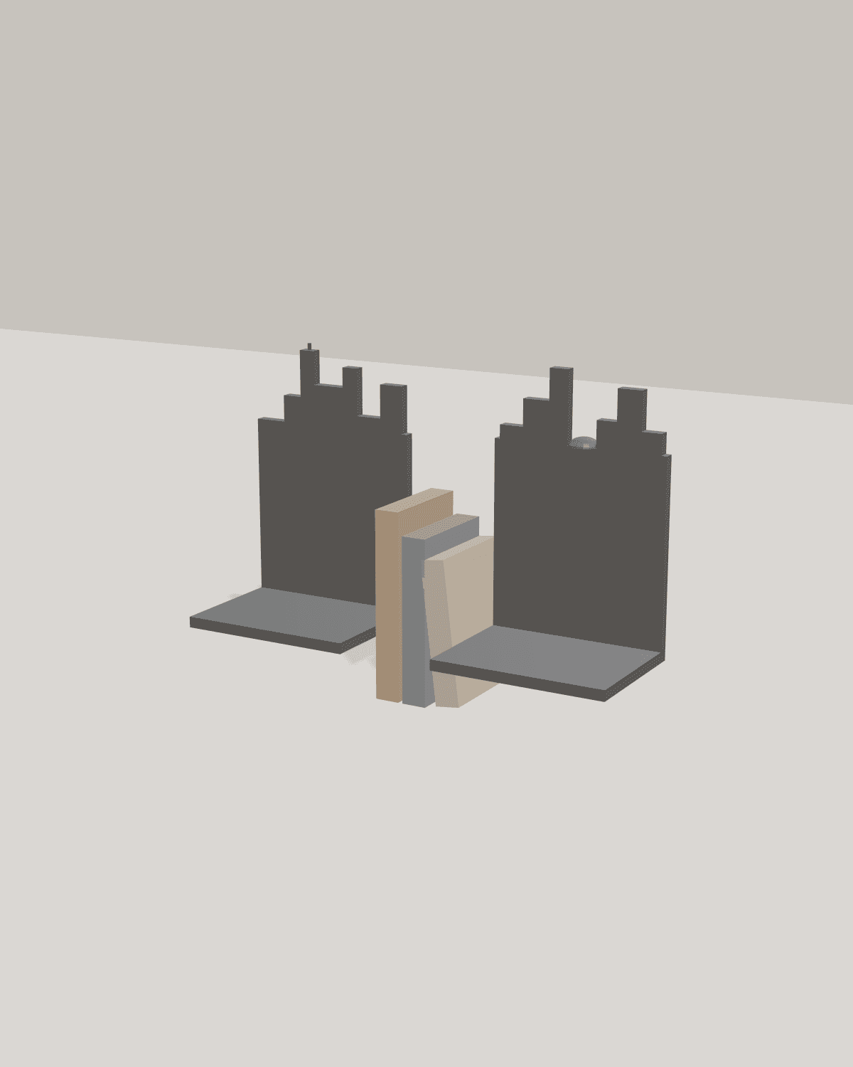 Skyline Bookend Set – front view