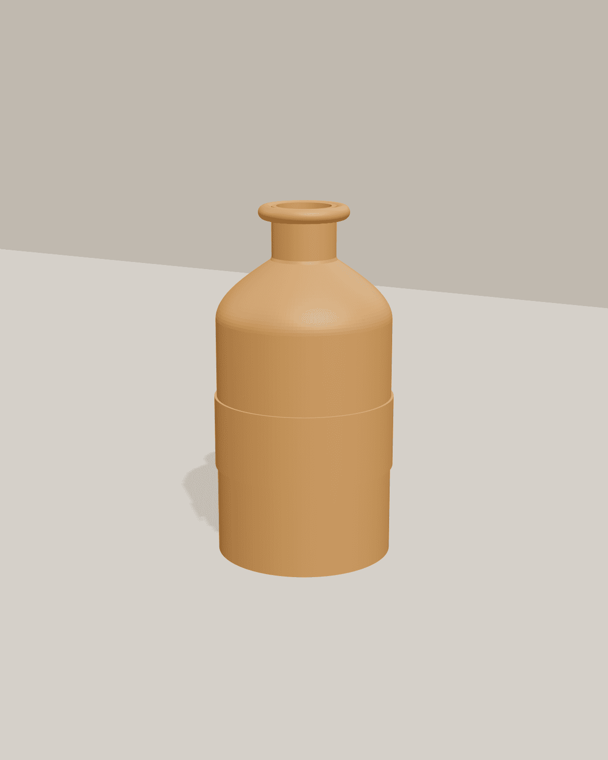 Amber Bottle Vase
