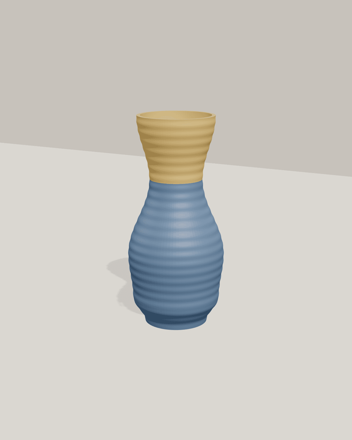 Bluebonnet Vase, studio view 1