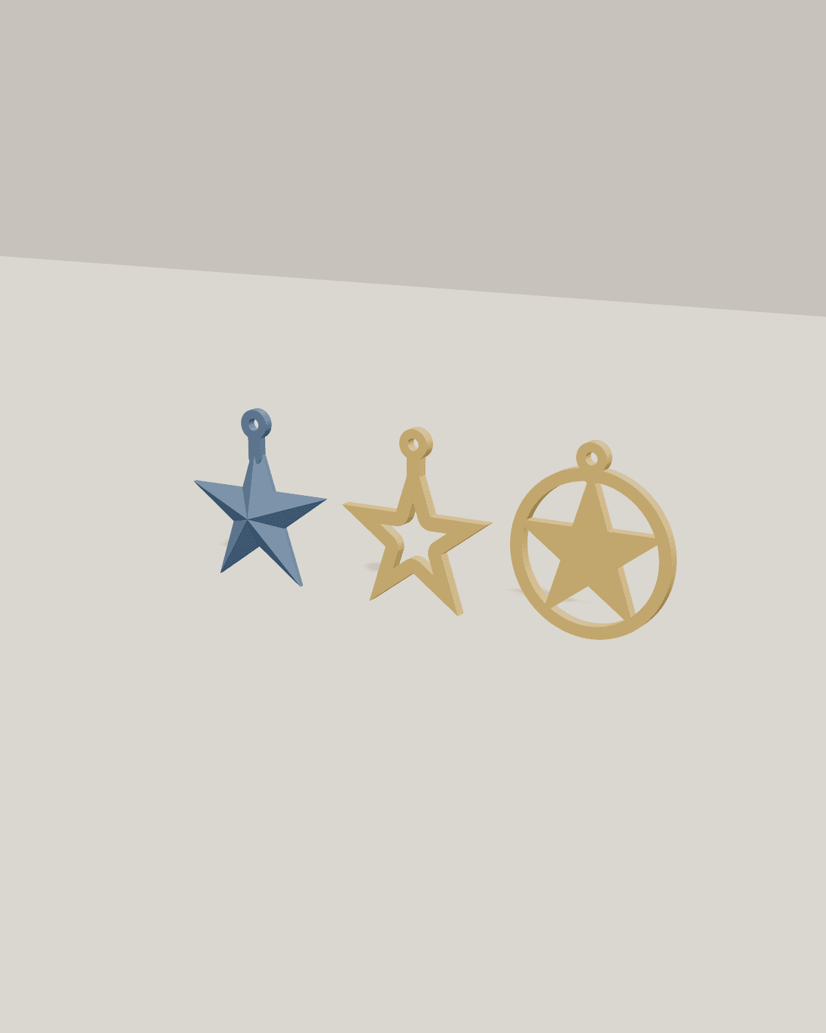 Lone Star Ornaments, studio view 1