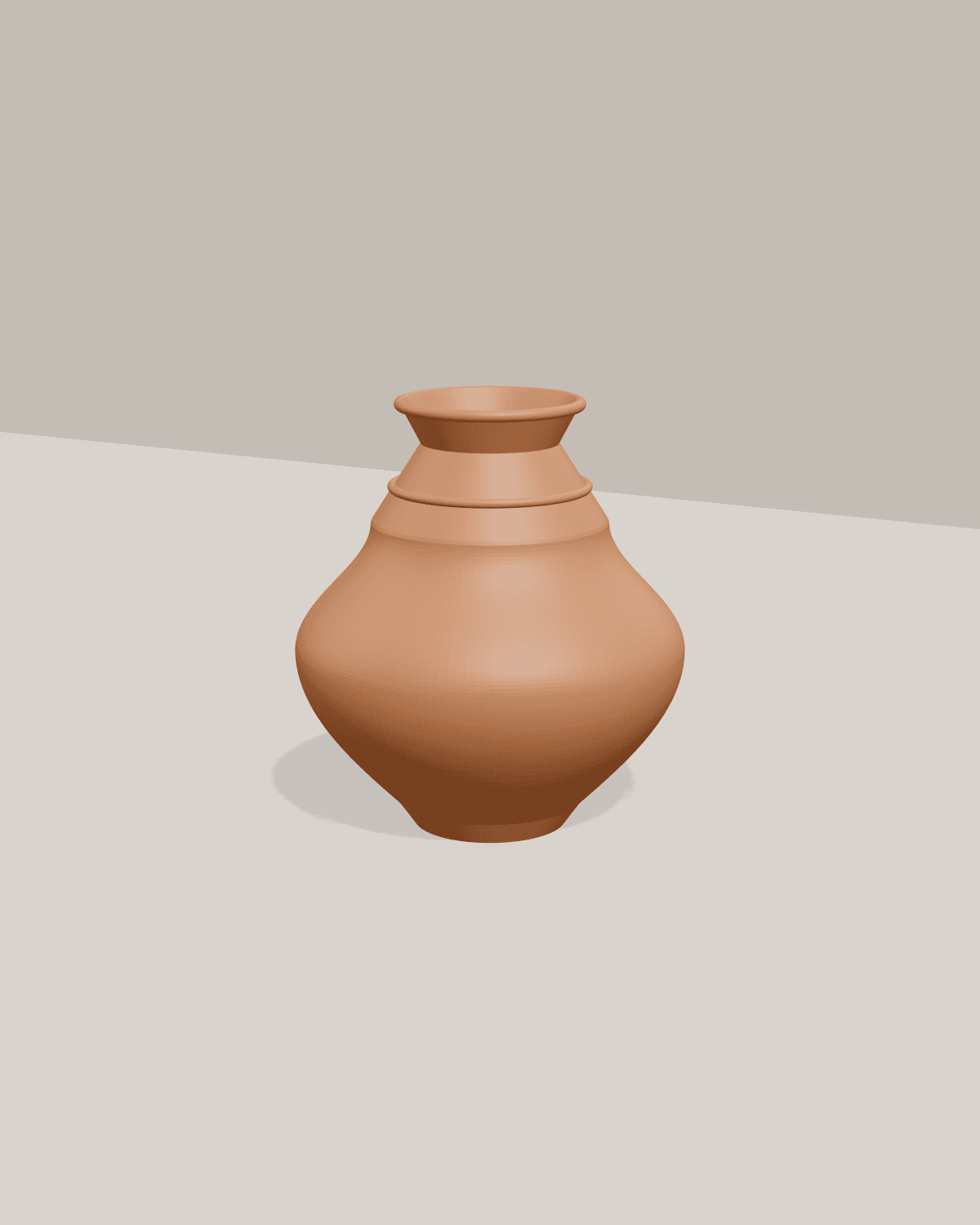 Olla Vase, studio view 1