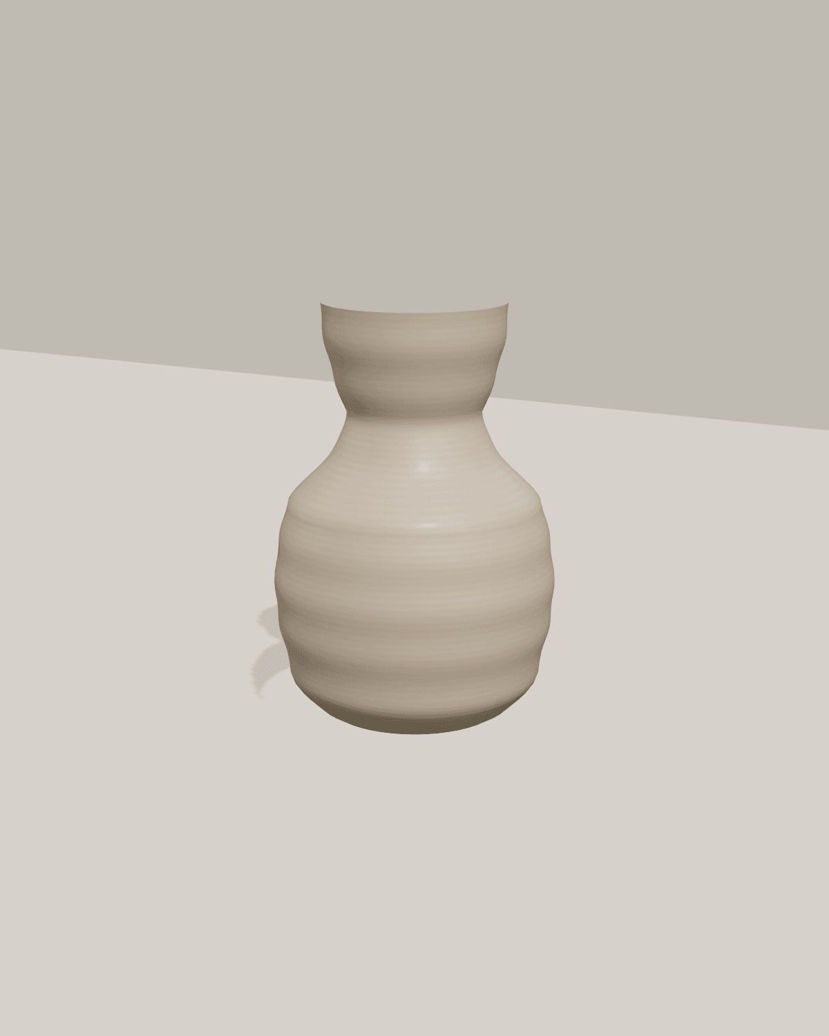 Butter Churn Vase, studio view 1