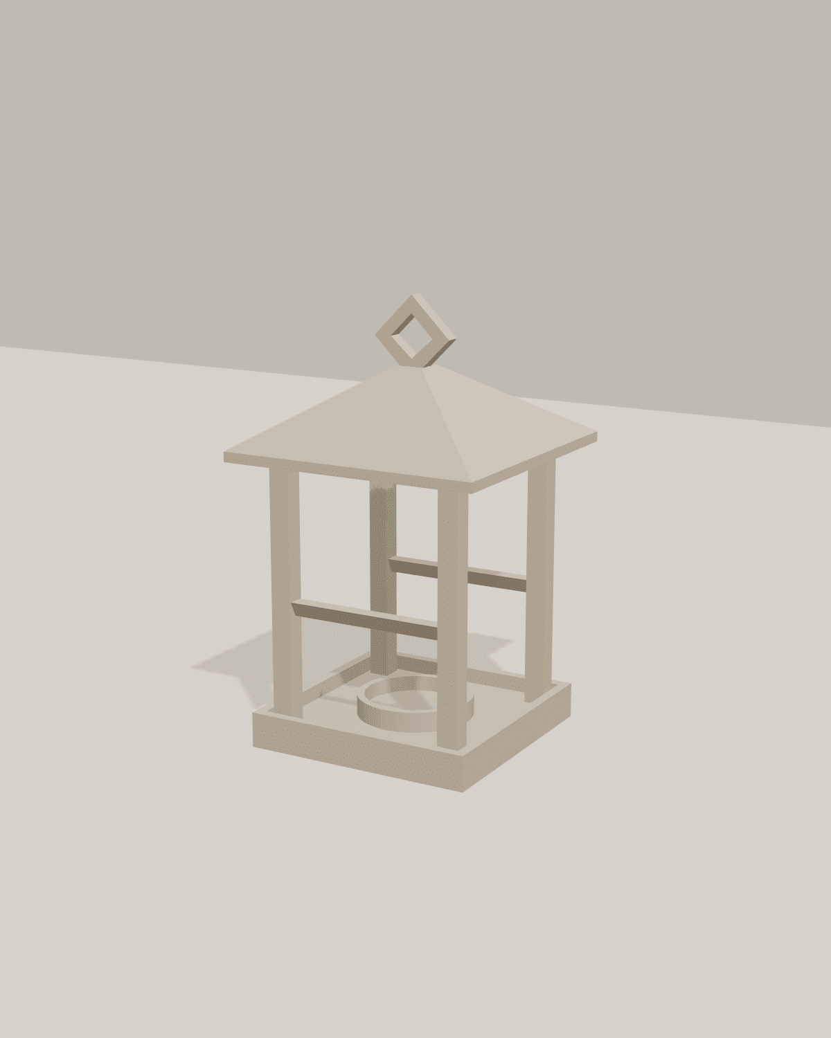 Lantern Porch Lamp, studio view 1