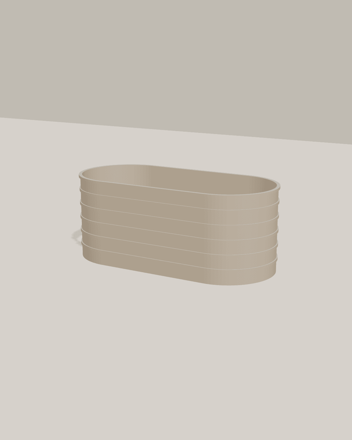 Water Trough Planter, studio view 1