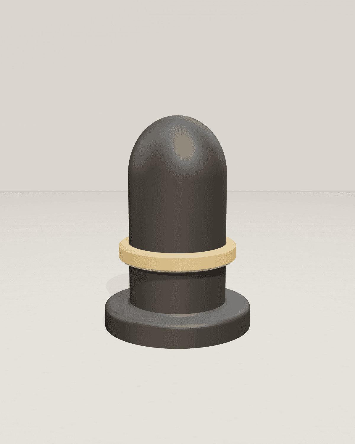 Minimal Lingam Sculpture — studio shot