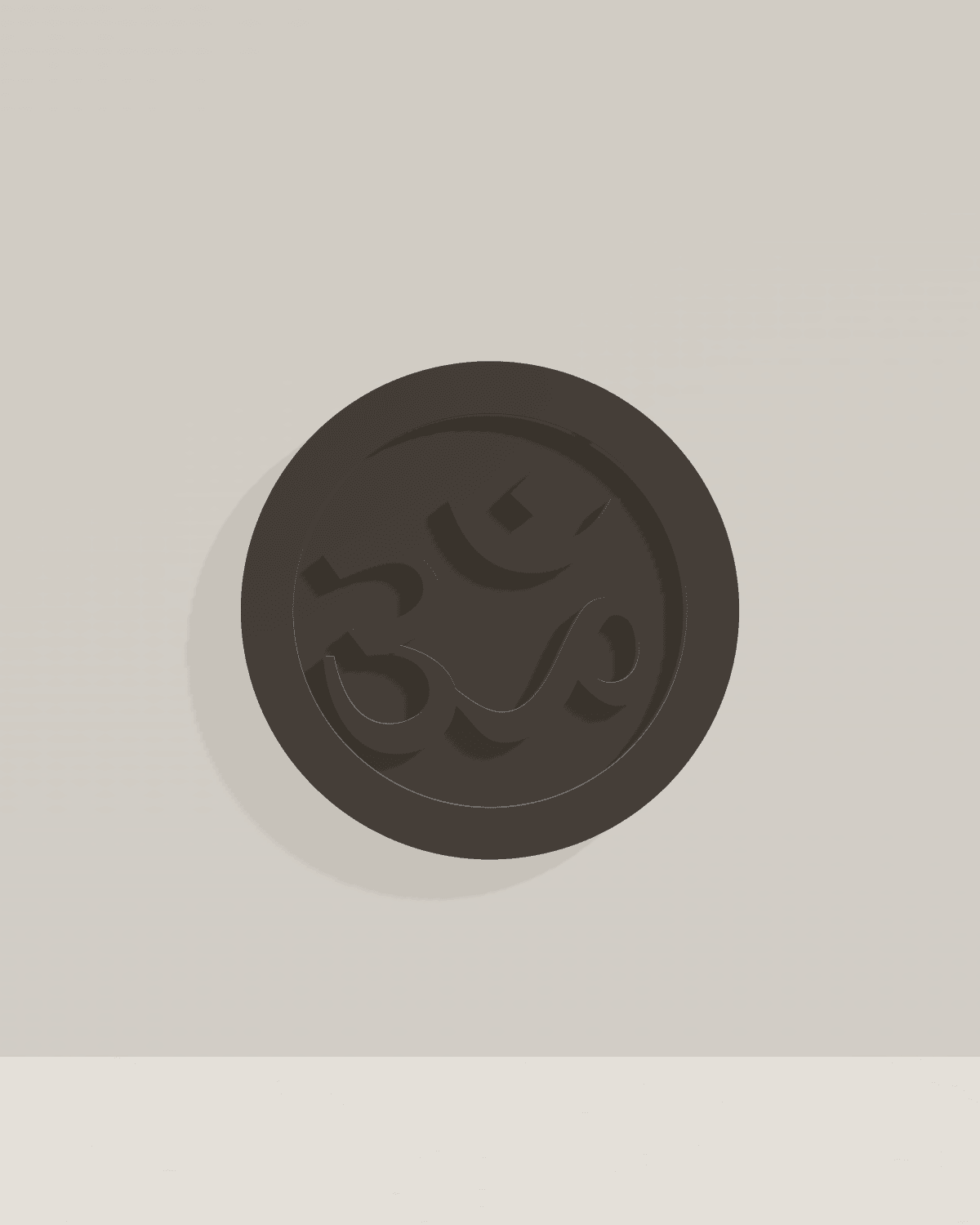 Omkaram Wall Symbol — studio shot