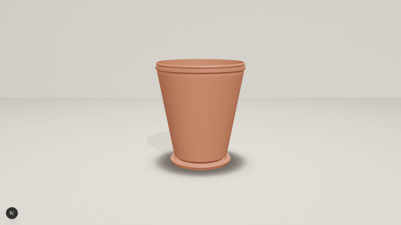 Classic Floor Planter, studio view 1