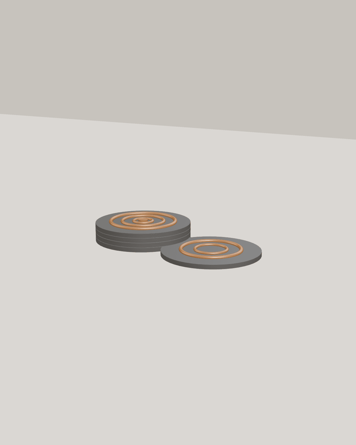 Foundry Coasters, studio view 1